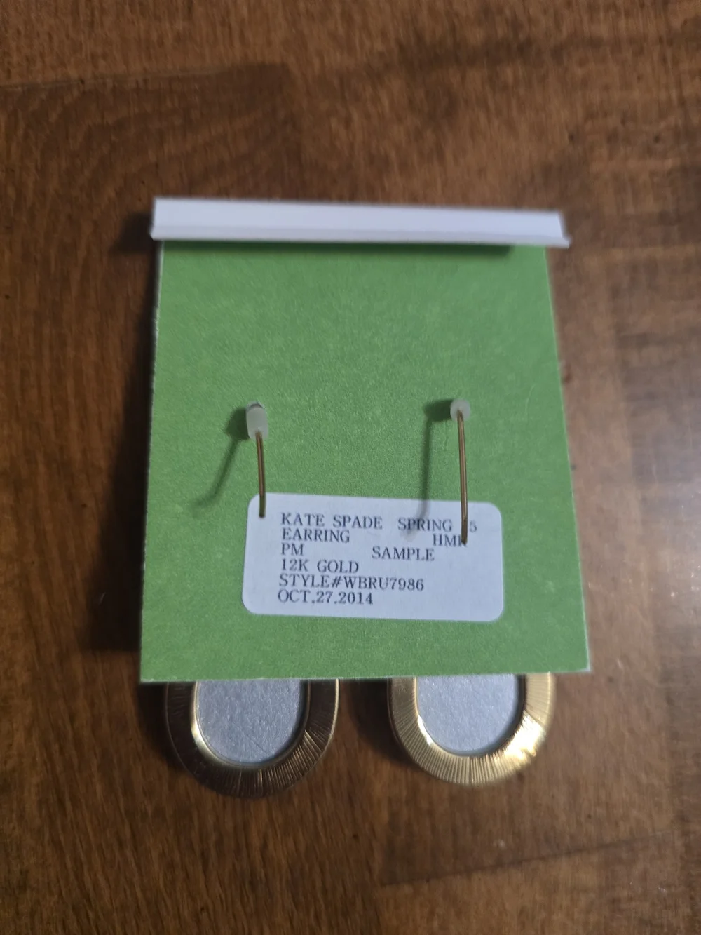 kate spade Gold-Tone Teardrop Dangle Earrings with Blue and Iridescent Crystals